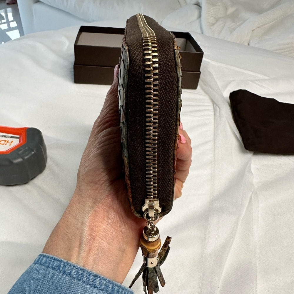 Authentic Gucci Python Zipper Wallet - image 7